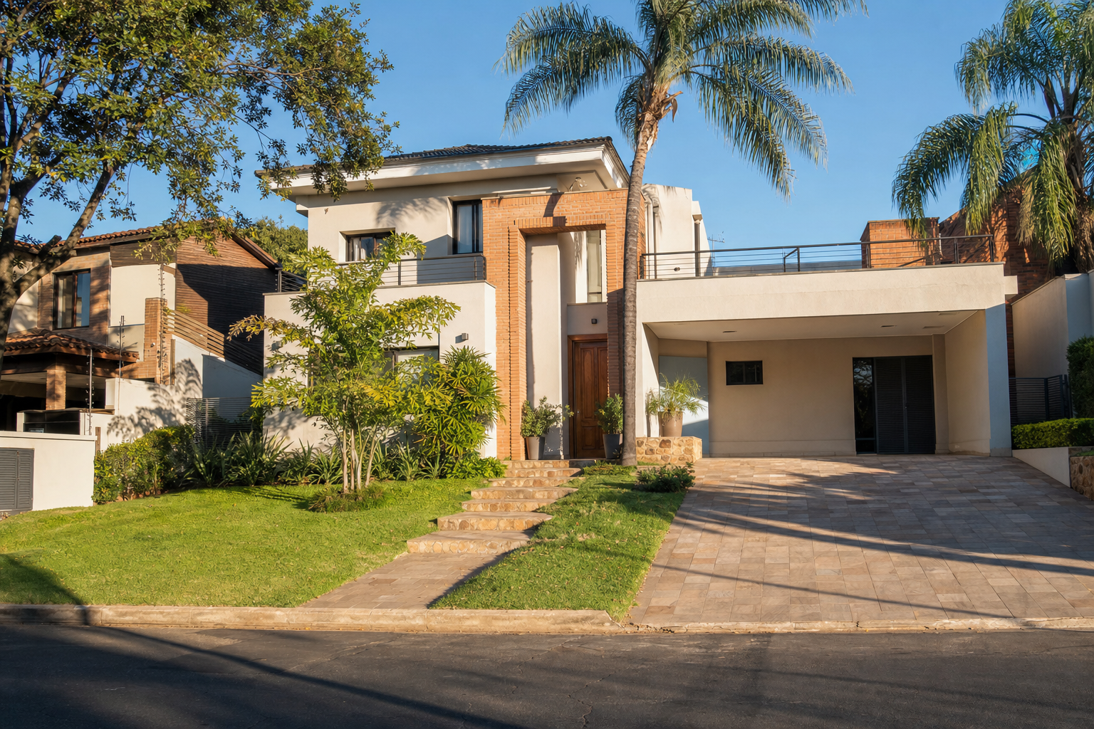 Casa moderna con jardín en San Bernardino